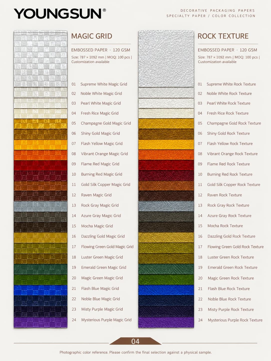 Magic Grid + Rock Texture sample page