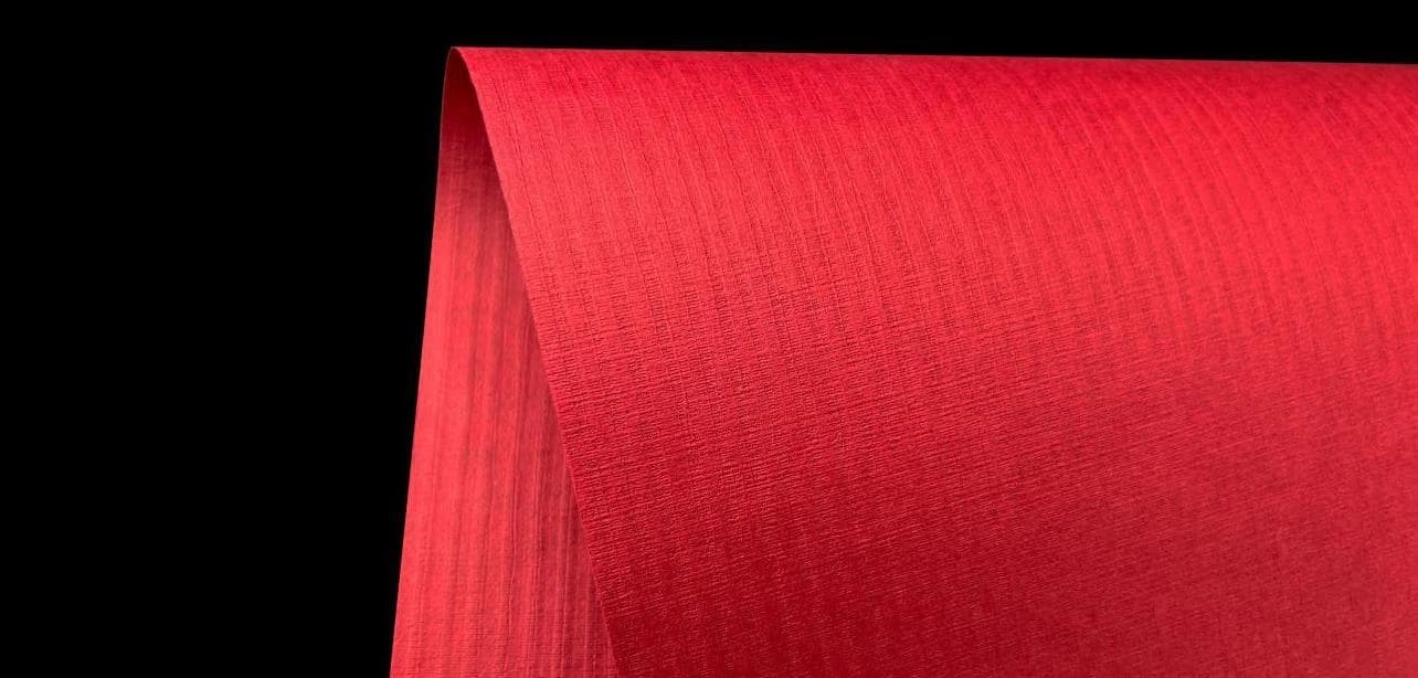 Warp and Weft — actual embossed paper sample