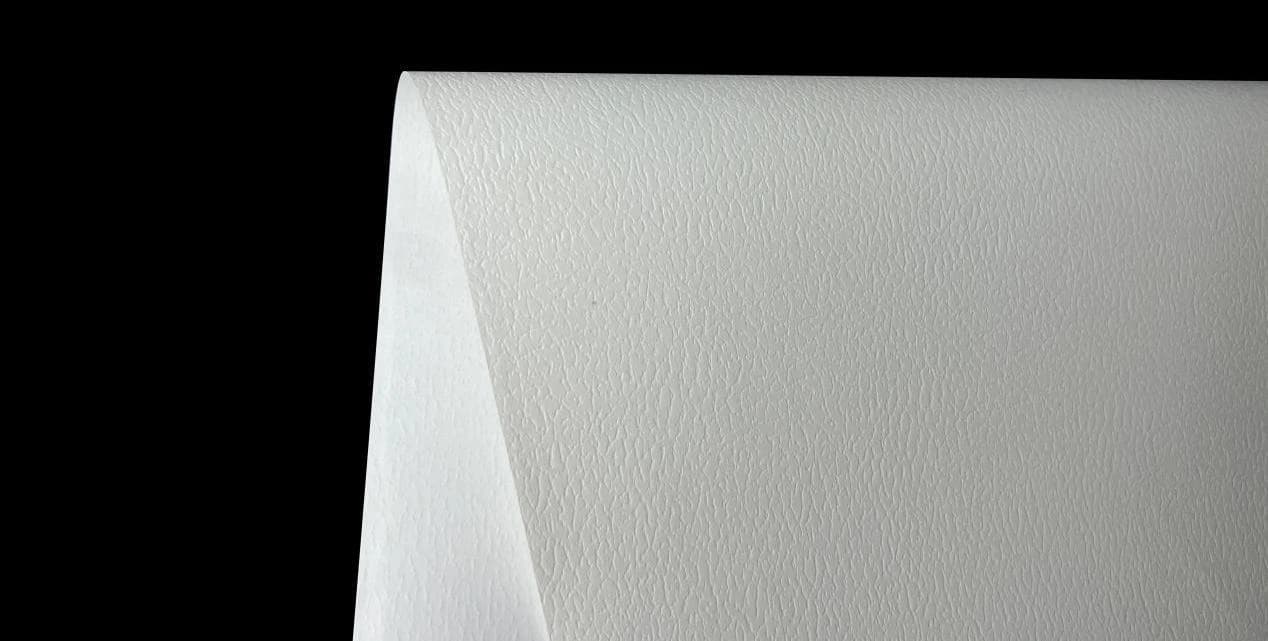 Light — actual embossed paper sample