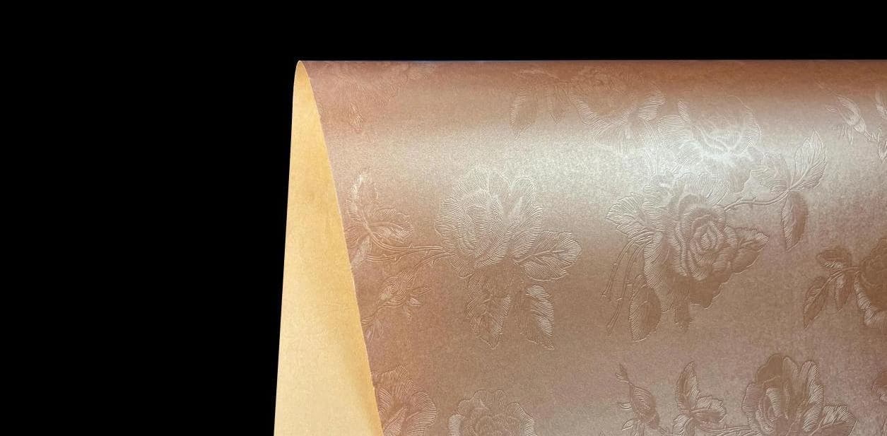 Large Peony — actual embossed paper sample