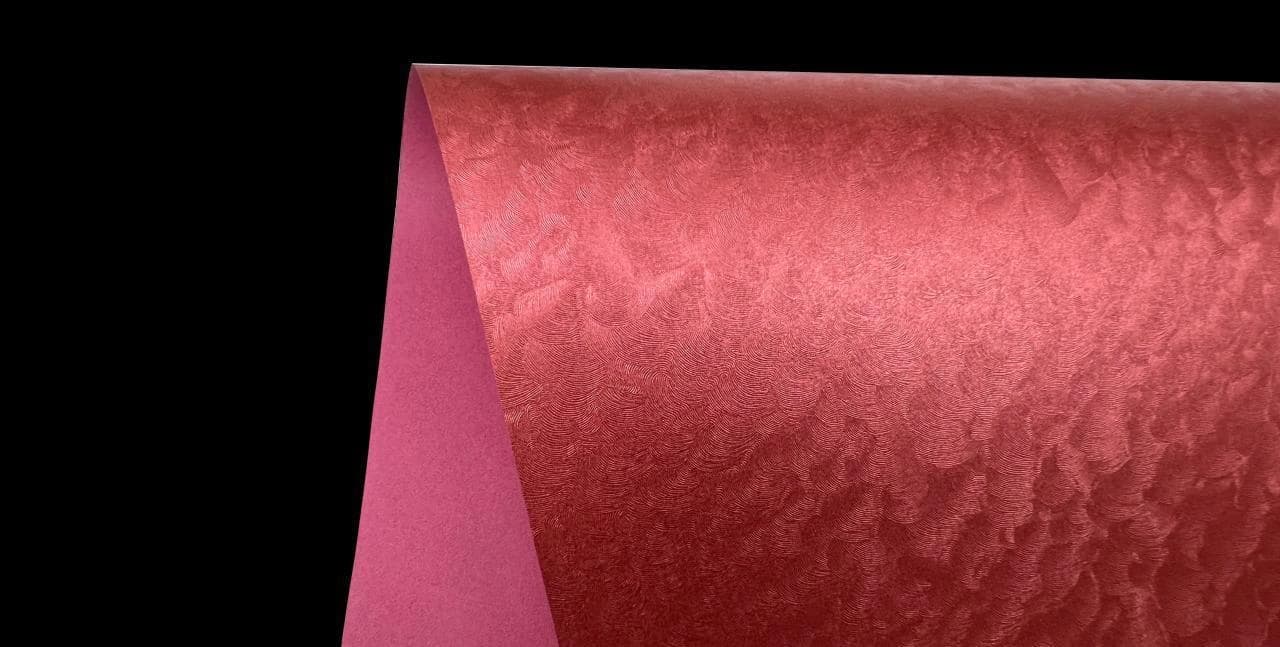 Finger Wave — actual embossed paper sample
