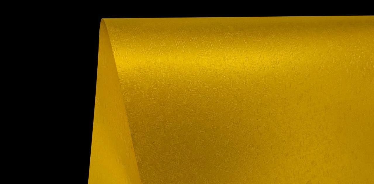 Family Names — actual embossed paper sample