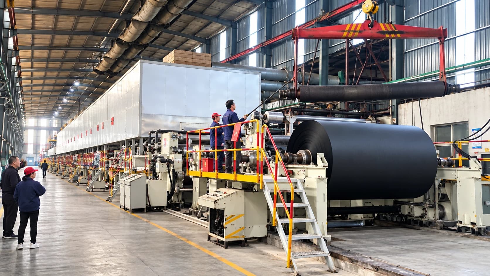 Black paper production line at the Jiangxi base